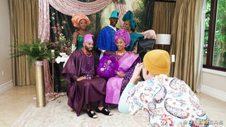 BrazzersExxtra Gogo Fukme And August Skye A Nigerian Owambe WRB