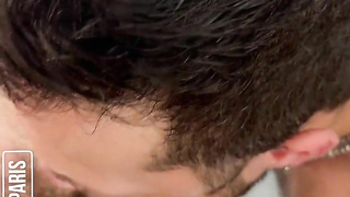 Brazilian John Brachalli gangbang in Paris sauna