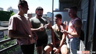 Say Uncle Twink Trade –Rub And Tug– Manuel Skye, Sean Peek, Alex Montenegro, Teddy Torres