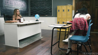 AdultTime Yhivi, TS Foxxy, Summer Col | Detention Tension