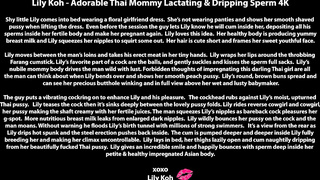 ThaiSwinger Lily Koh Adorable Thai Lactating and Happily Dripping Sperm