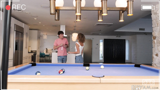 SpyFam Allie Addison Billiards With Stepbro