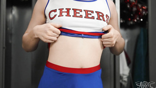 TransAngels Ella Hollywood & Michael DelRay - Cheeky Cheeleader