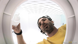 BrazzersExxtra Lily Starfire ToiletStuck Slut Gets Double Dicked