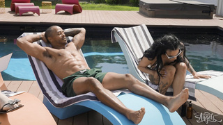 TransAngels Eva Maxim, Justice - Eva&#039;s Creamy Pool Fuck